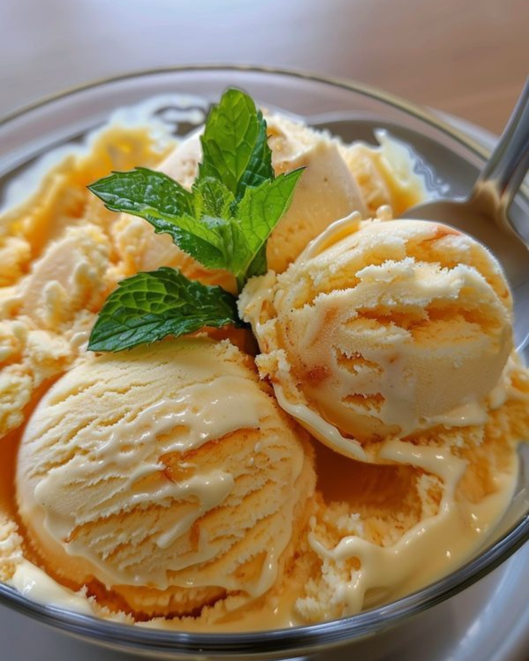 Glace maison, résultat crémeux
