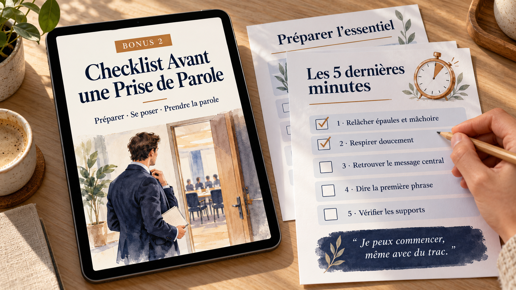 Bonus 2 — Checklist Avant une Prise de Parole