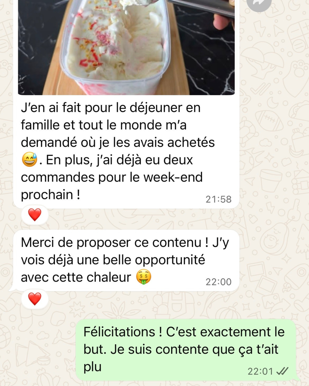 Témoignage cliente