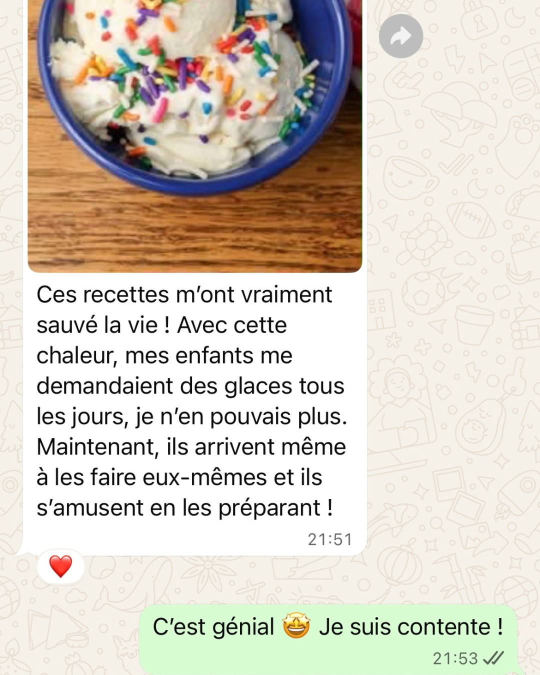 Témoignage cliente